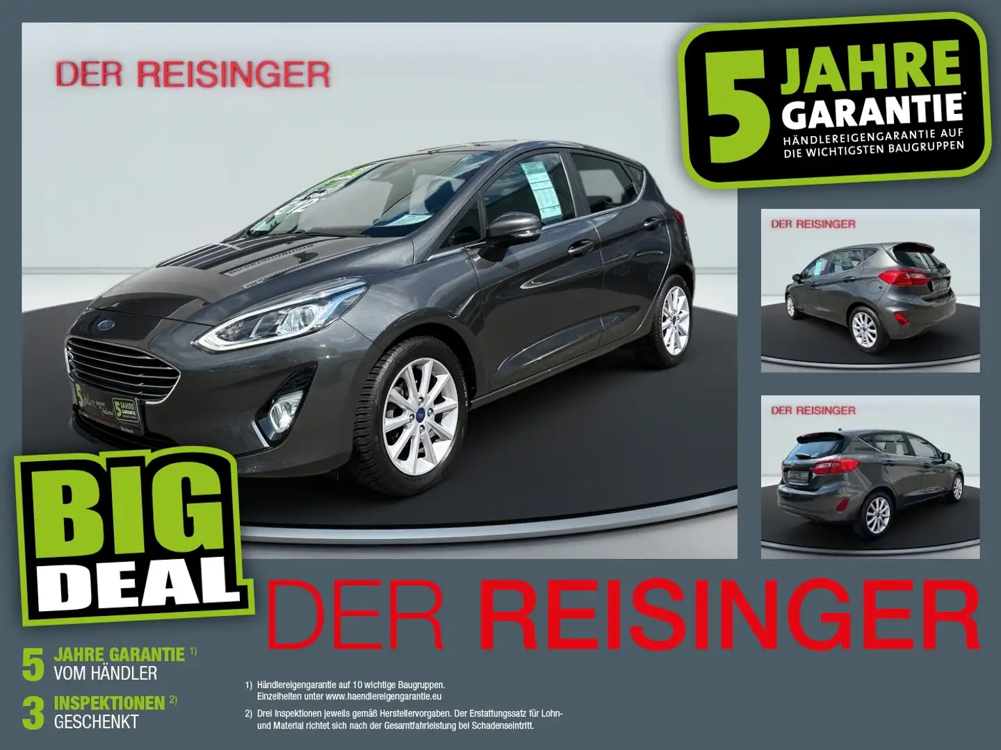 Ford Fiesta Titanium 5trg. Grau - 1