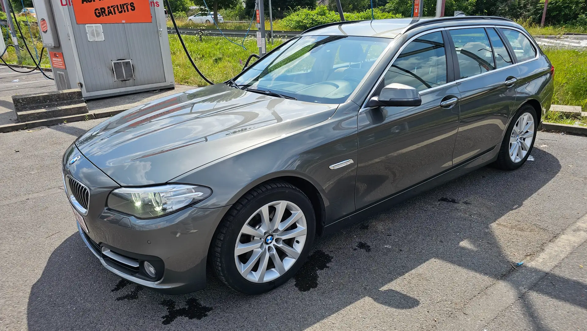BMW 518 Touring 518 dA Gris - 2