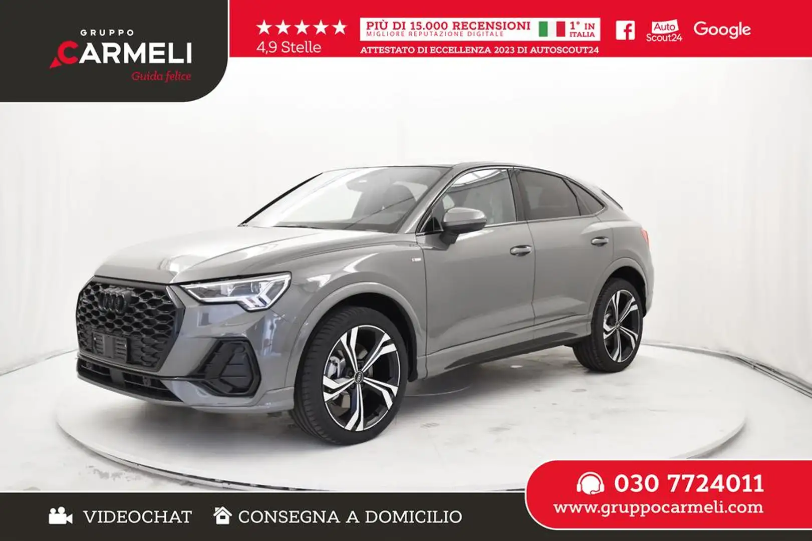 Audi Q3 Q3 Sportback 40 2.0 tdi S line edition quattro Giallo - 1