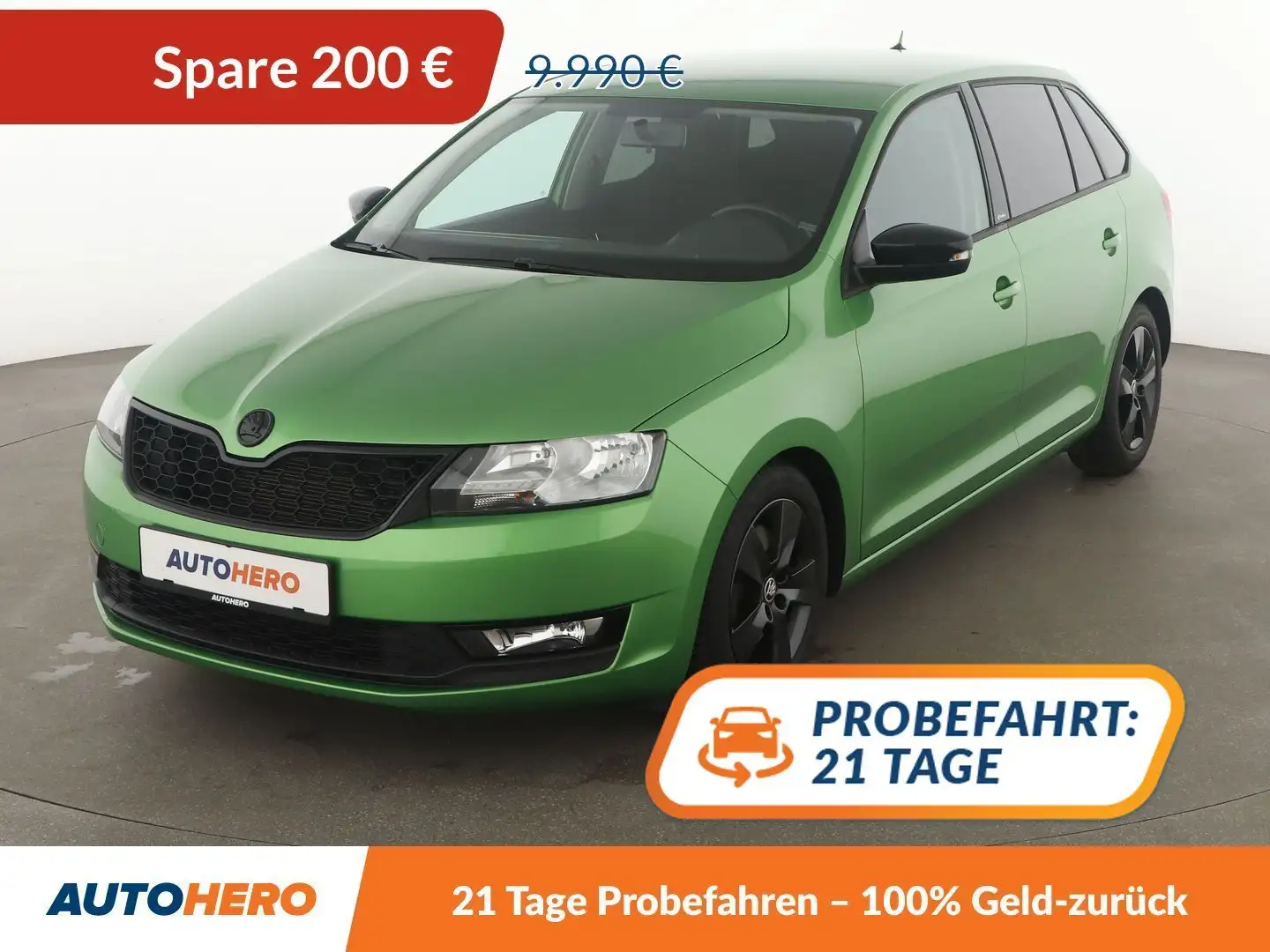 Skoda Rapid/Spaceback 1.0 TSI Ambition*PDC*SHZ*KLIMA*GARANTIE* Groen - 1