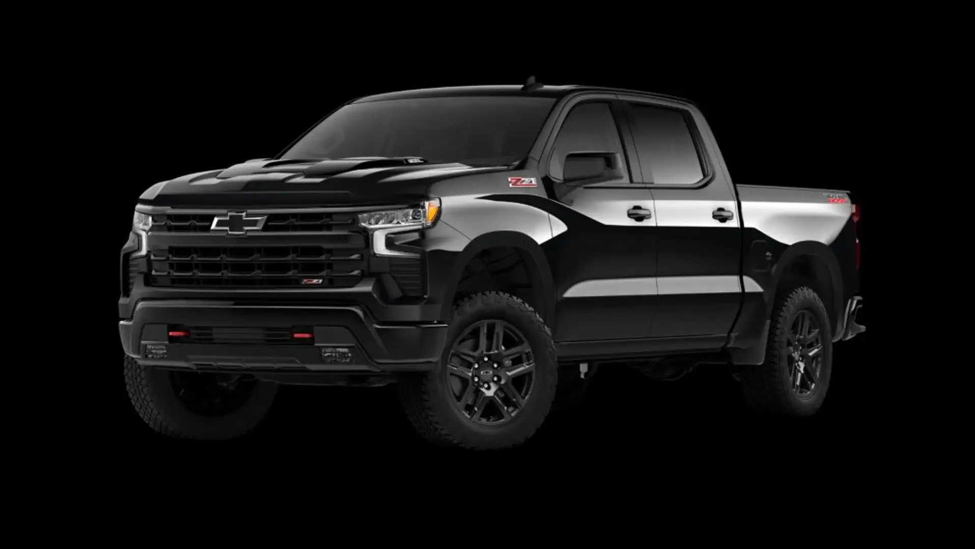 Chevrolet Silverado 1500 LT Trail Boss Crew Cab Short Box 4x4 Schwarz - 1