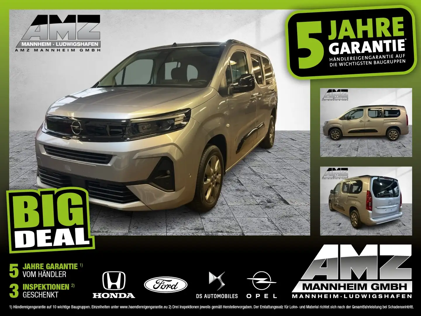 Opel Combo Life 1.5 D AT GS XL 7Sitze*ACC+2xKlima+LM Gris - 1