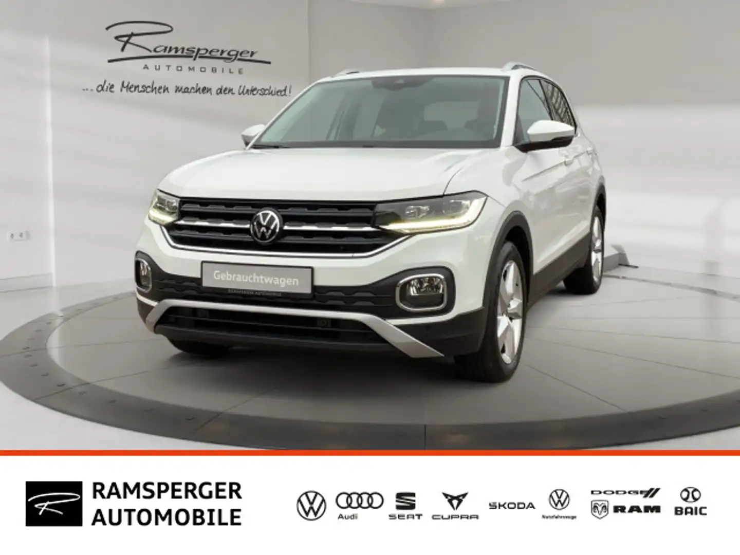 Volkswagen T-Cross 1.0 TSI DSG Style LED APP SHZ PDC Blanc - 1