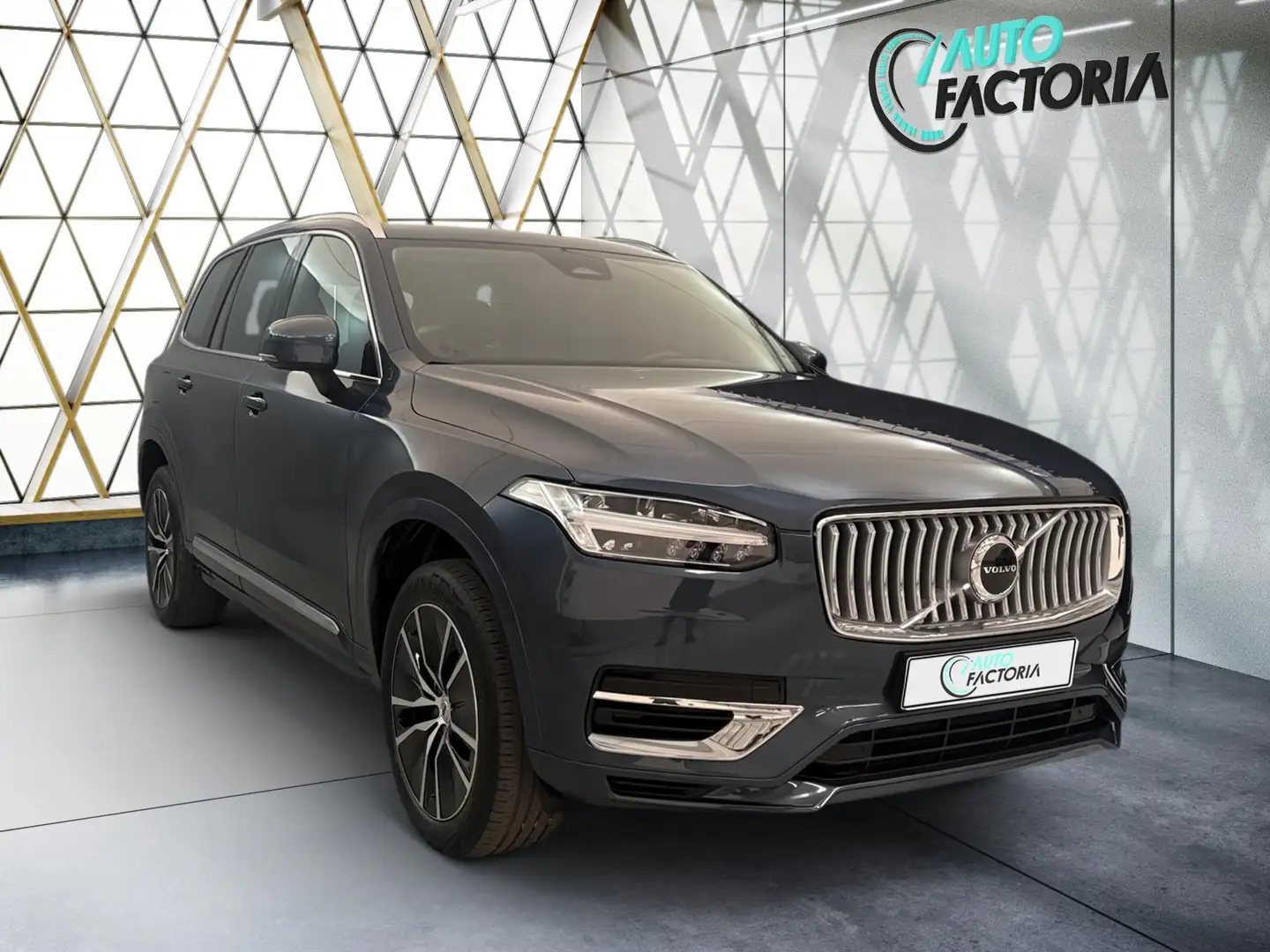 Volvo XC90 -35% T8 PHEV 455cv BVA8 4X4 7PL +GPS+CUIR+Opts Bleu - 2