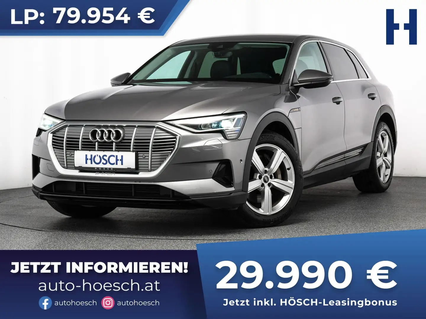 Audi e-tron 50 quattro LEDER 20" AHK ACC KAMERA -63% Grau - 1