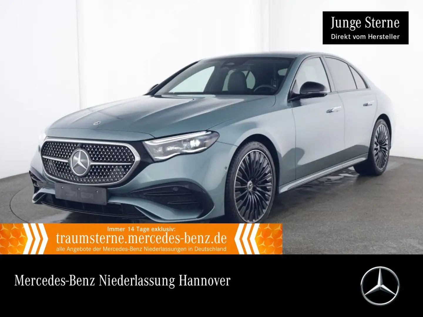 Mercedes-Benz E 200 AMG 360° Burmester Distr. AHK Night PTS 9G Plateado - 1