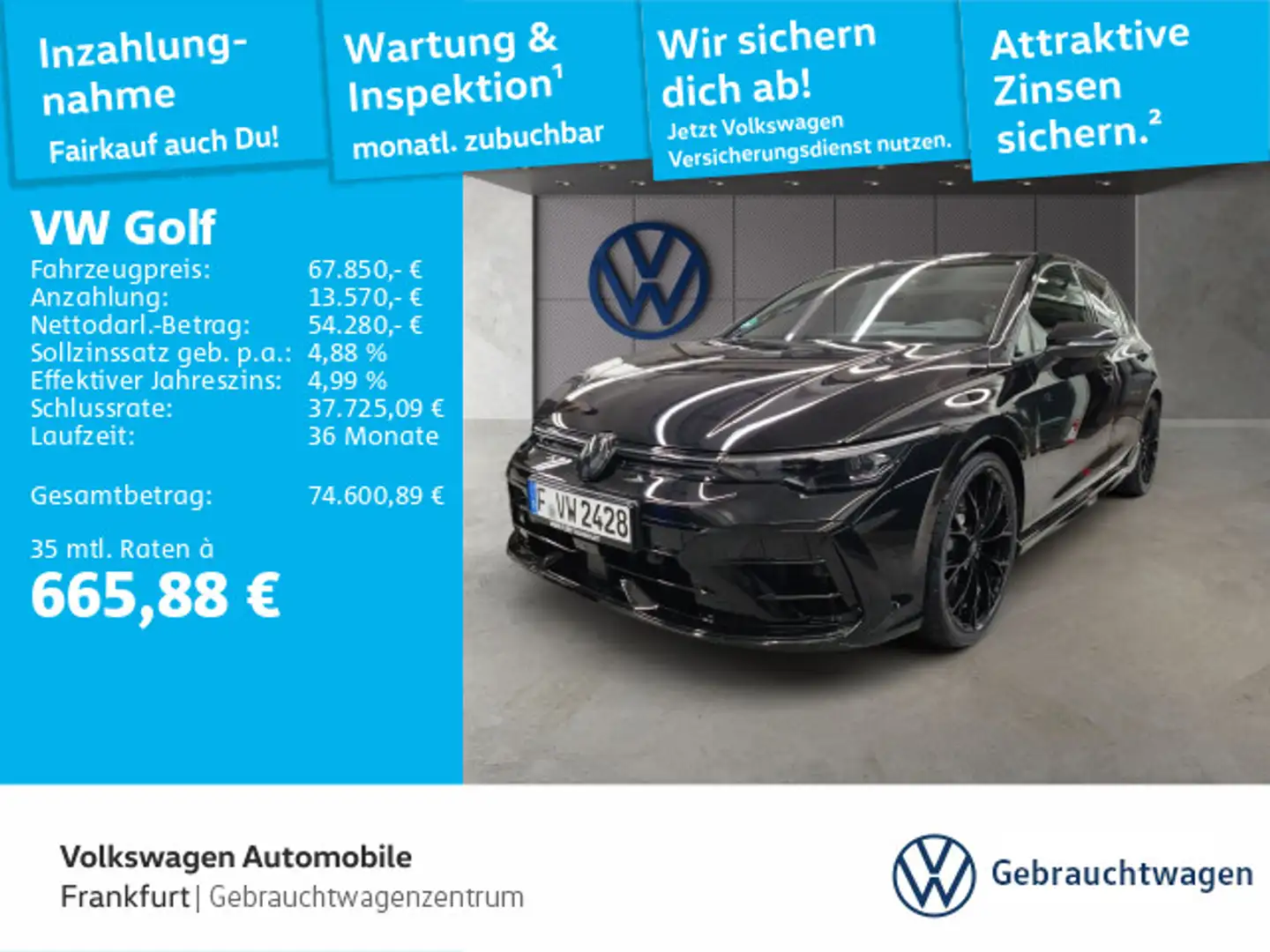 Volkswagen Golf VIII 2.0 TSI DSG 4Motion R IQ.Light DAB+ Le Schwarz - 1