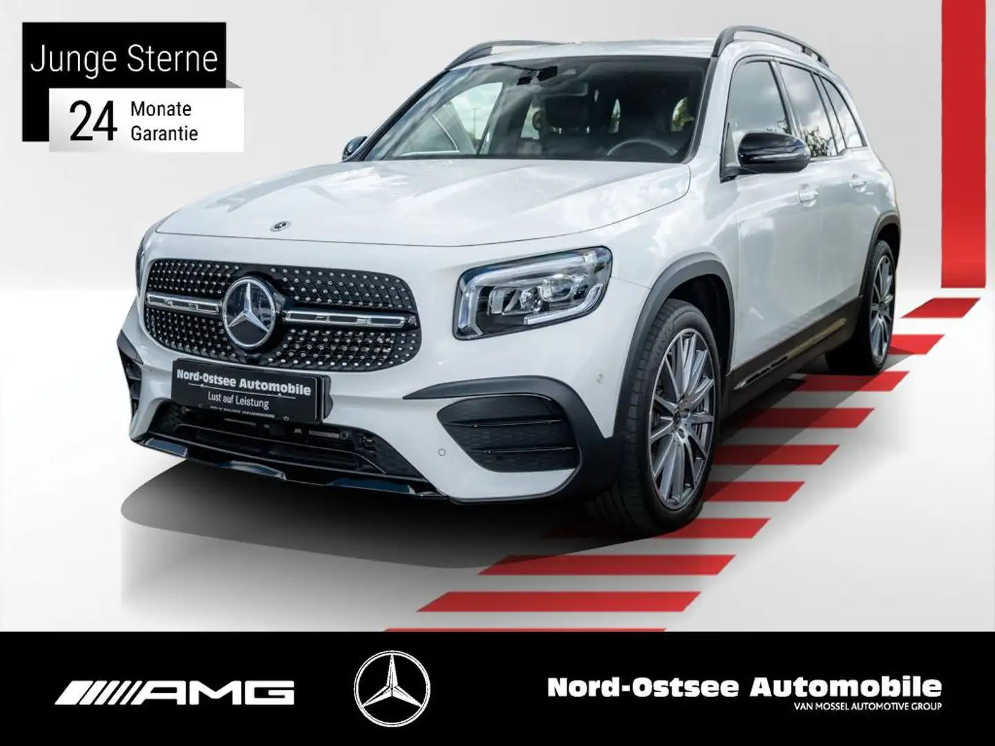 Mercedes-Benz GLB 250 AMG KAMERA NIGHT LED MBUX TEMPO SHZ Bílá - 1