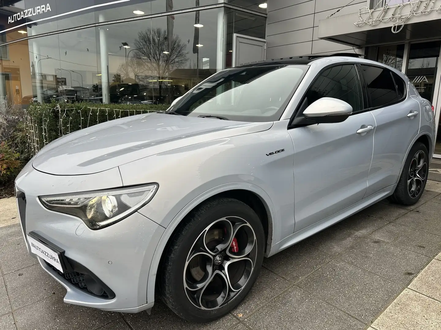 Alfa Romeo Stelvio 2.2 Turbodiesel 210 CV AT8 Q4 Veloce *TETTO, PROM Weiß - 1