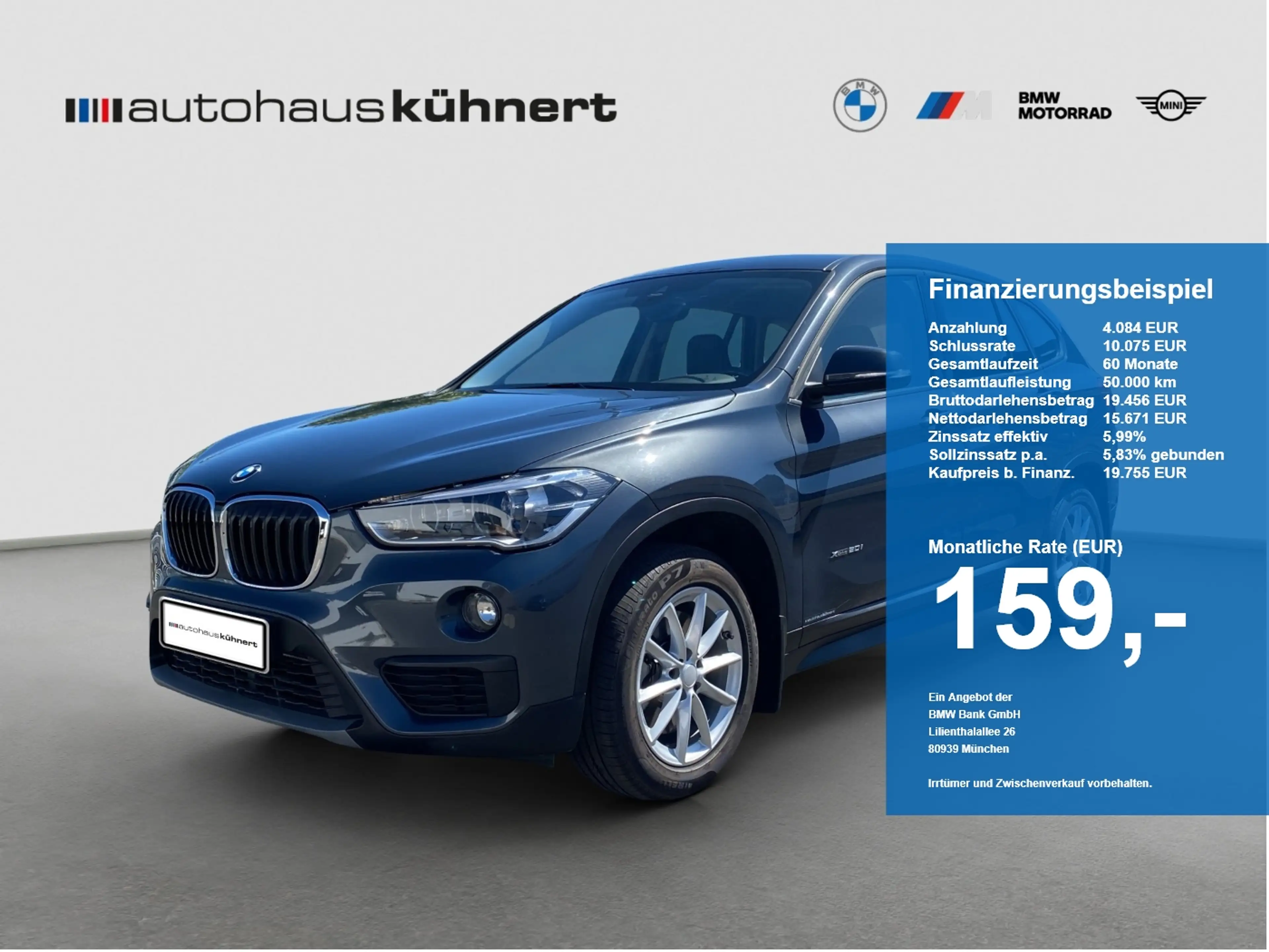 BMW X1 xDrive 20i Advantage AHK LED 1. Hand