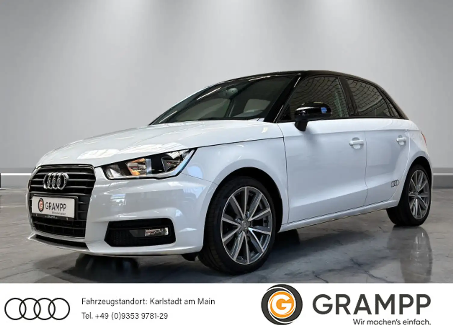 Audi A1 1.4 TFSI sport +ASSISTS+GRA+PDC+SHZ Blanc - 1
