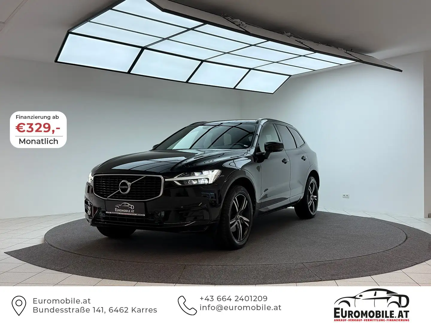 Volvo XC60 R Design 2WD *RFK*TOTW*LED*SPS-LEDER*WINTER-P.XS* Schwarz - 1