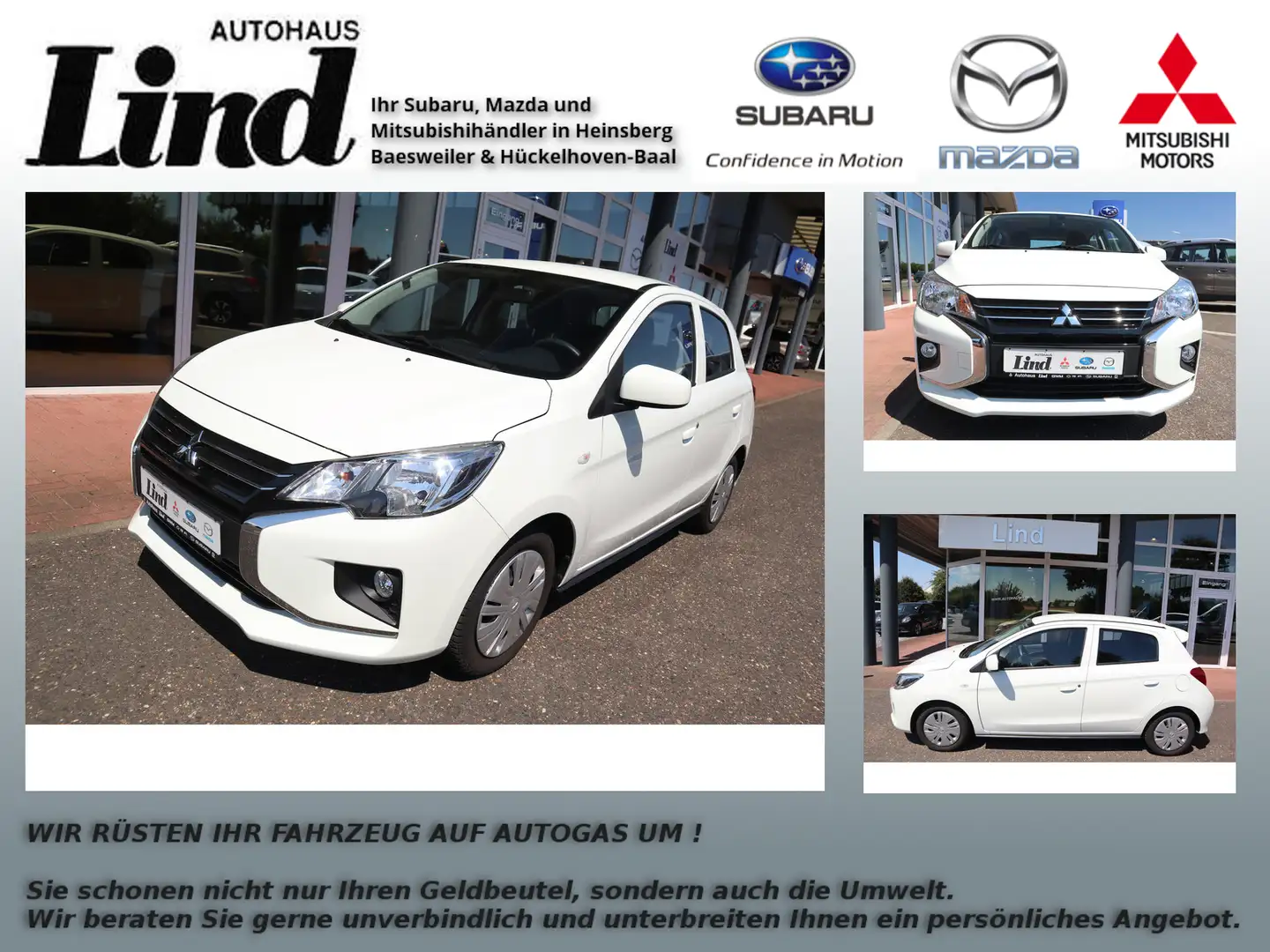 Mitsubishi Space Star Spirit Klima, DAB, UVM... Weiß - 1