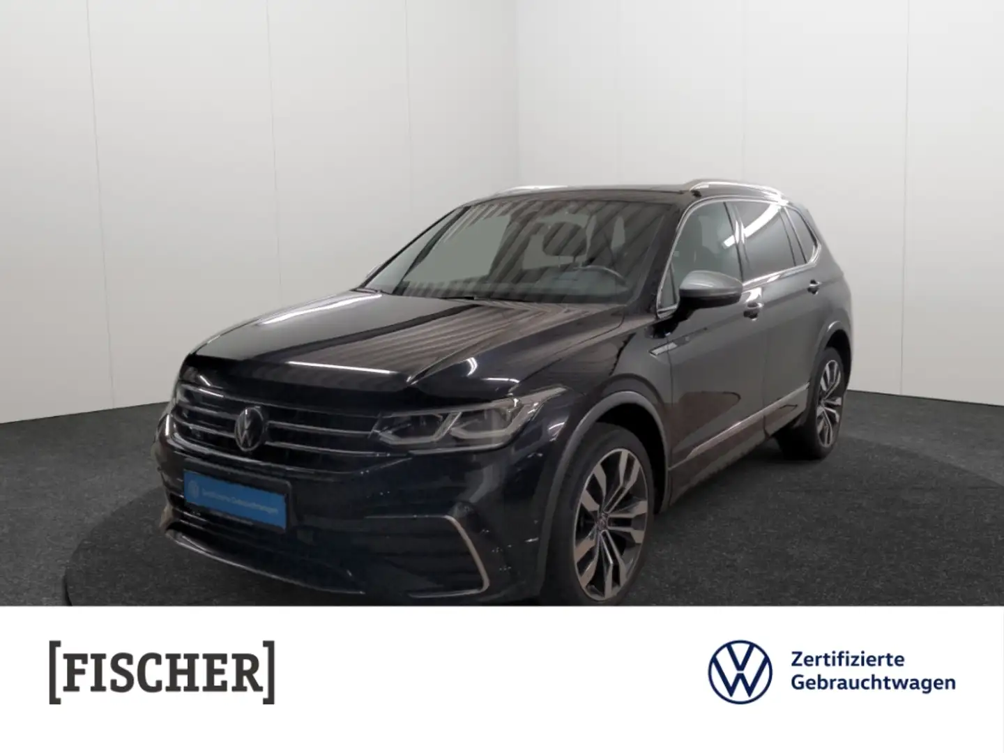 Volkswagen Tiguan Allspace 2.0TDI 4Motion DSG R-Line Matrix AHK STHZ Navi 360 Schwarz - 1