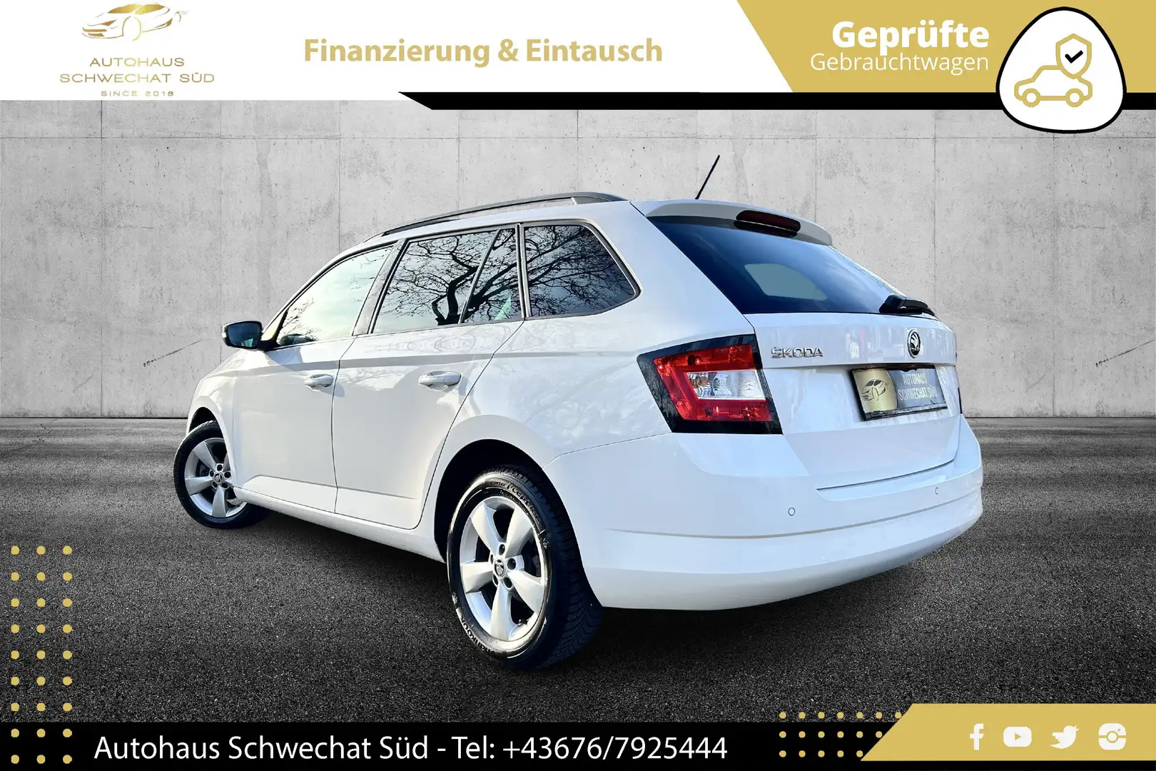 Skoda Fabia Combi Ambition 1,2 TSI // PICKERL BIS 09/2026 // Weiß - 2