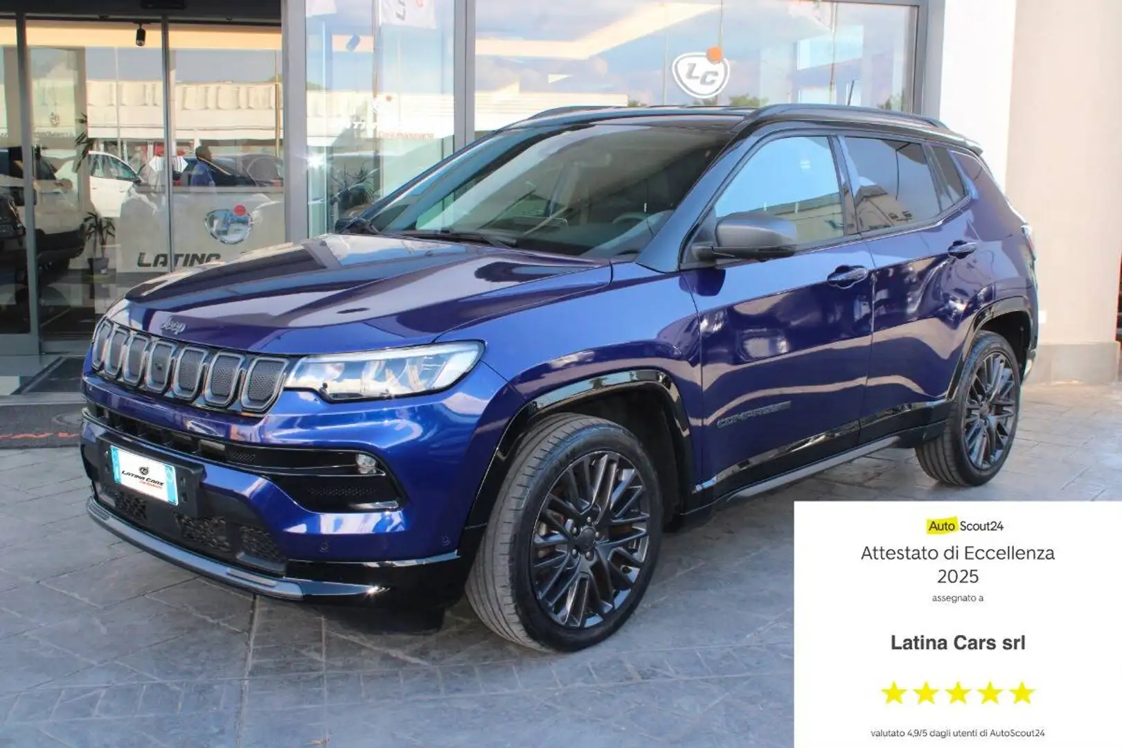 Jeep Compass 1.6 80 Anniversario 130cv Con TELECAMERA A 360° Bleu - 1
