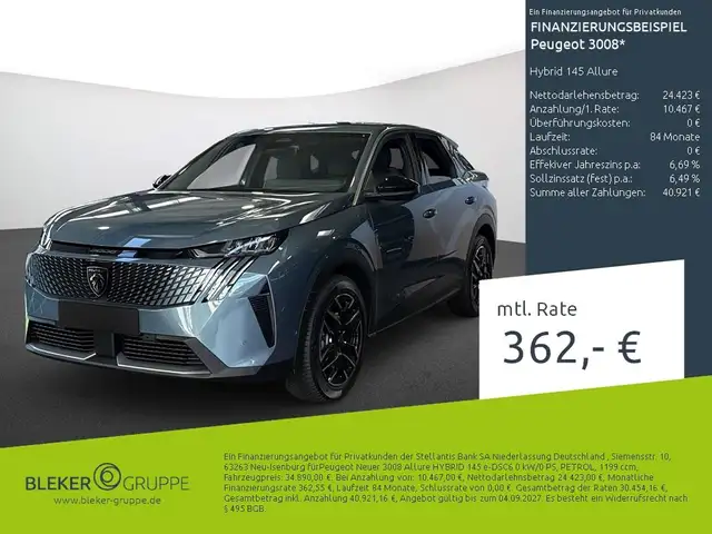 2025 Peugeot 3008 in Blue for sale