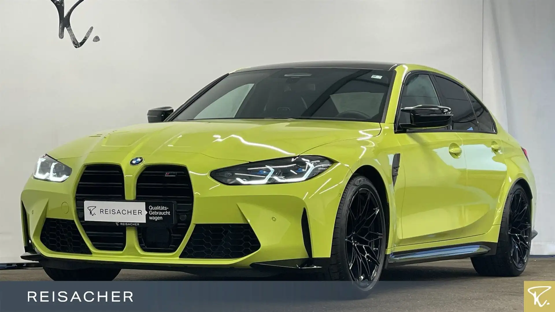 BMW M3 Comp. M xDrive Lim. LCPro HUD ACC PDC RFK Gelb - 1