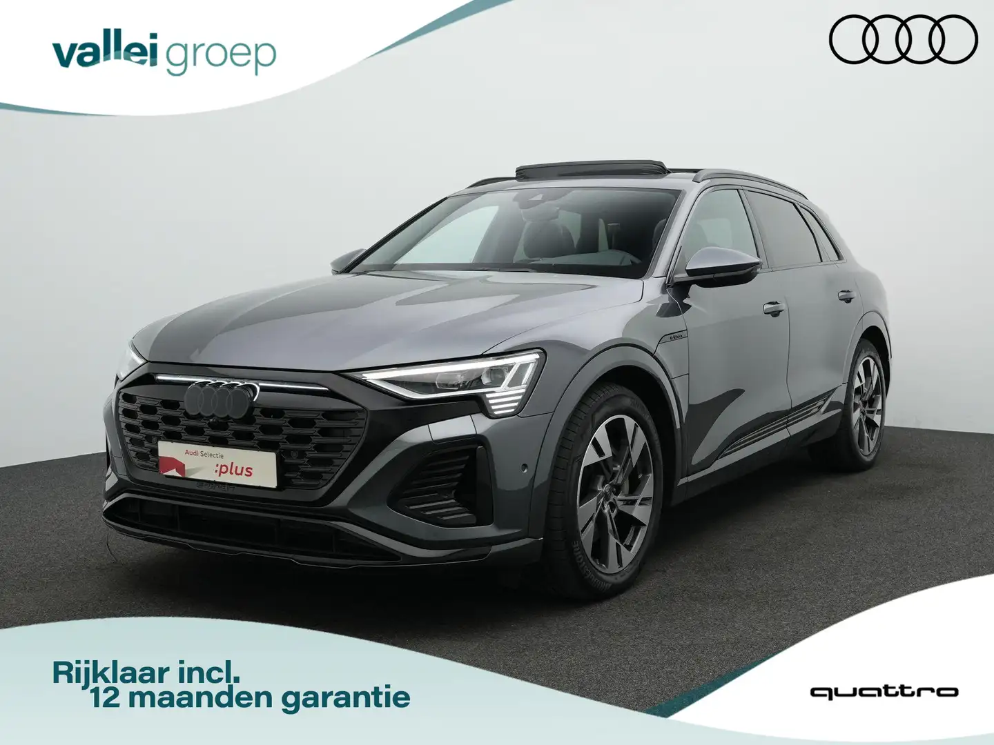 Audi Q8 e-tron 55 quattro Pro Line S 115 kWh 408 pk / S-Line | Pa Gris - 1