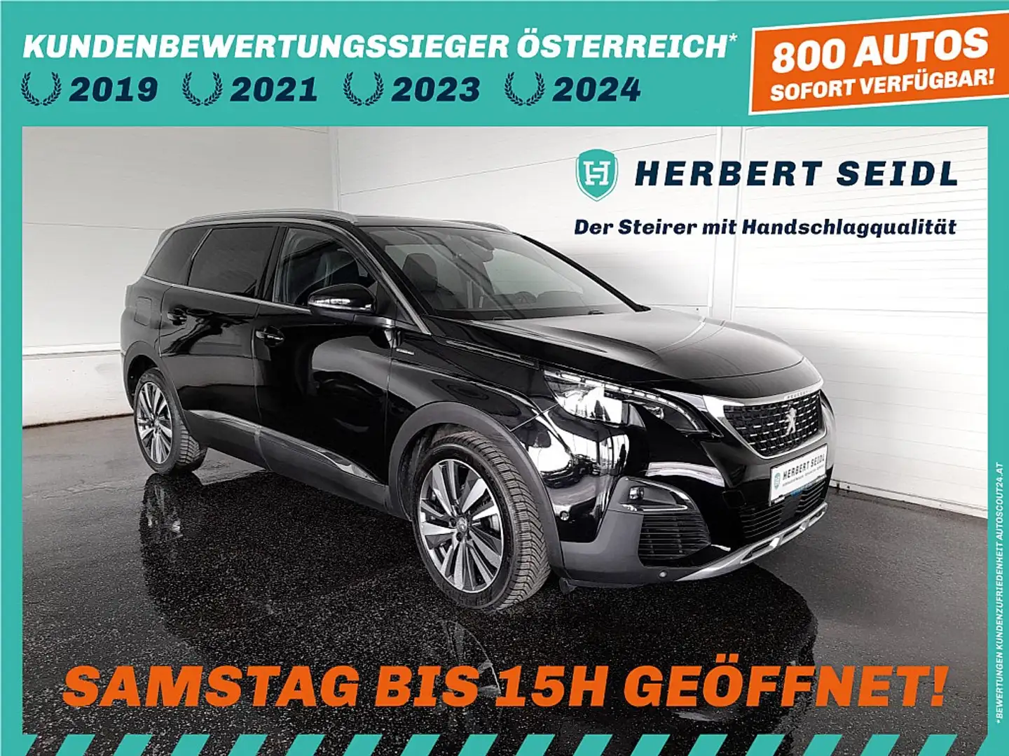 Peugeot 5008 GT-LINE 1,5 BlueHDI 130 Aut. *7-SITZER / VOLL L... Noir - 1