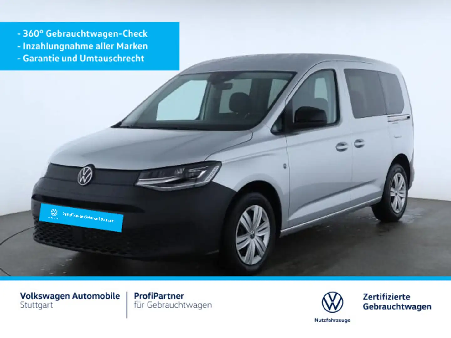 Volkswagen Caddy DSG 2.0 TDI Euro 6e  AHK LED  Klima Silber - 2