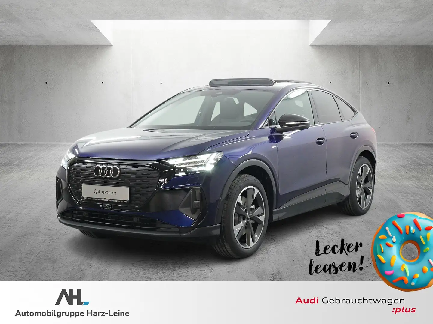 Audi Q4 e-tron Q4 Sportback e-tron quattro 210 kW, S line, Matrix Blauw - 1