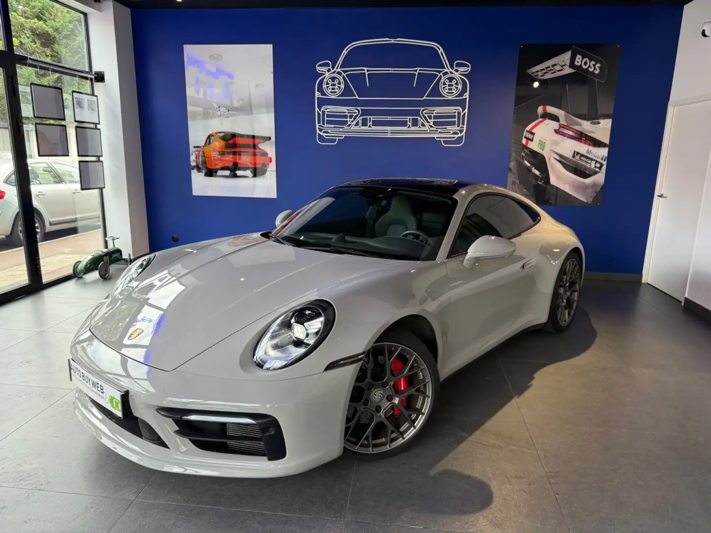 Porsche 992 CARRERA COUPE 992 S Coupe 3.0i 450 PDK / Origine France / Siege chauffant / Entretien Gris - 1