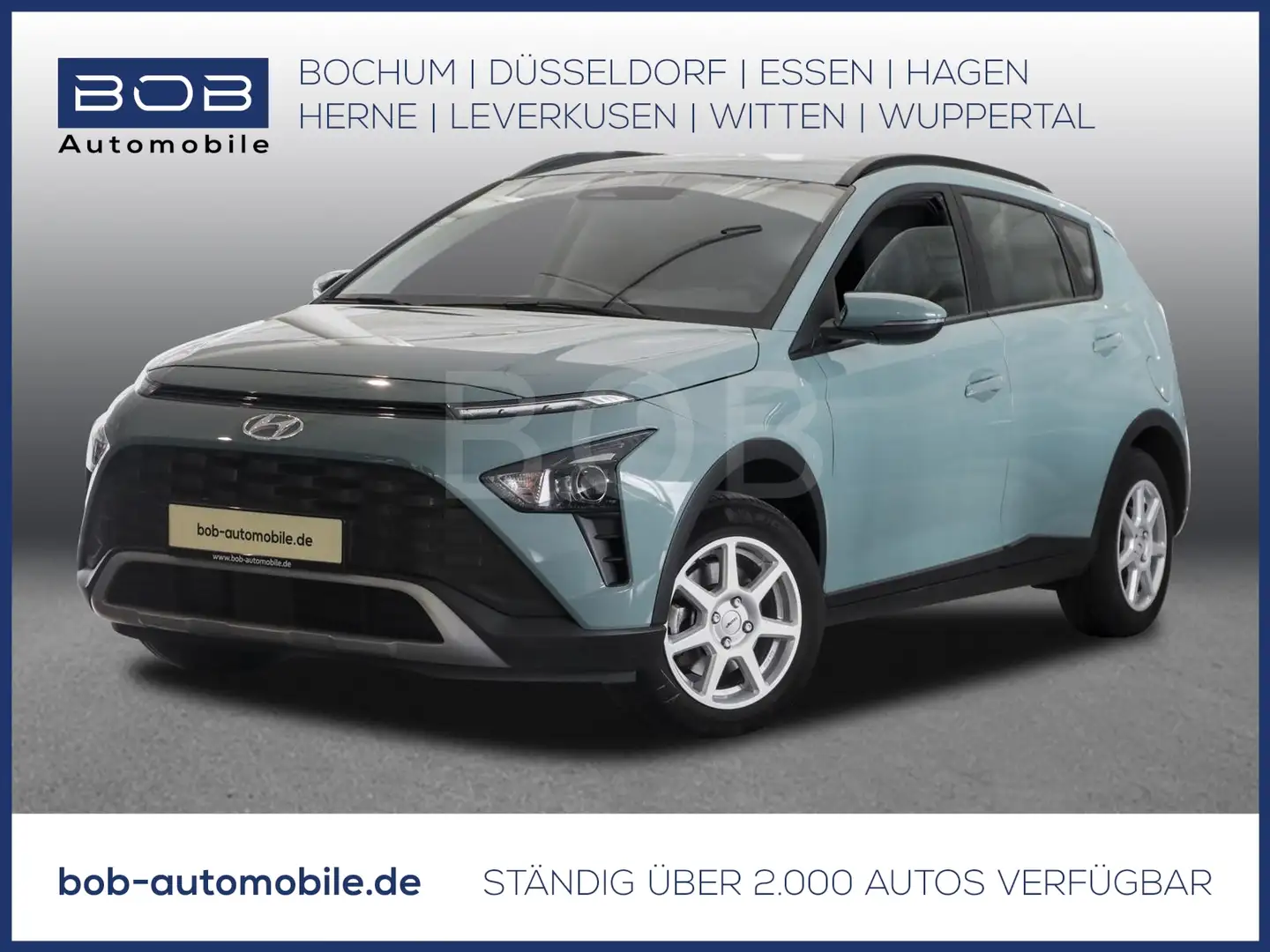 Hyundai BAYON 1.2 PDC KLIMA ALU MFL DAB SPURHALTE Grün - 1