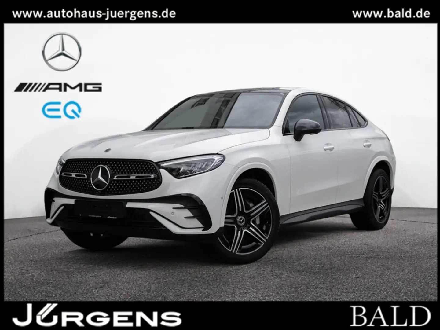 Mercedes-Benz GLC 220 d 4M Coupé AMG-Sport/Pano/AHK/Night/20' Blanc - 2