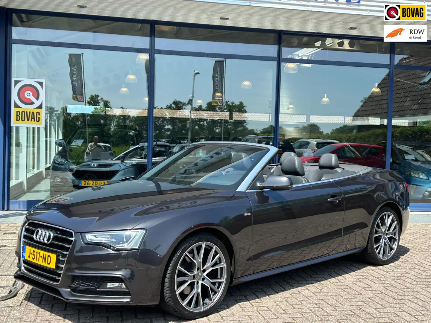 Audi A5 Cabriolet 1.8 TFSI Sport Edition S-Line Aut. Navi Grijs - 1