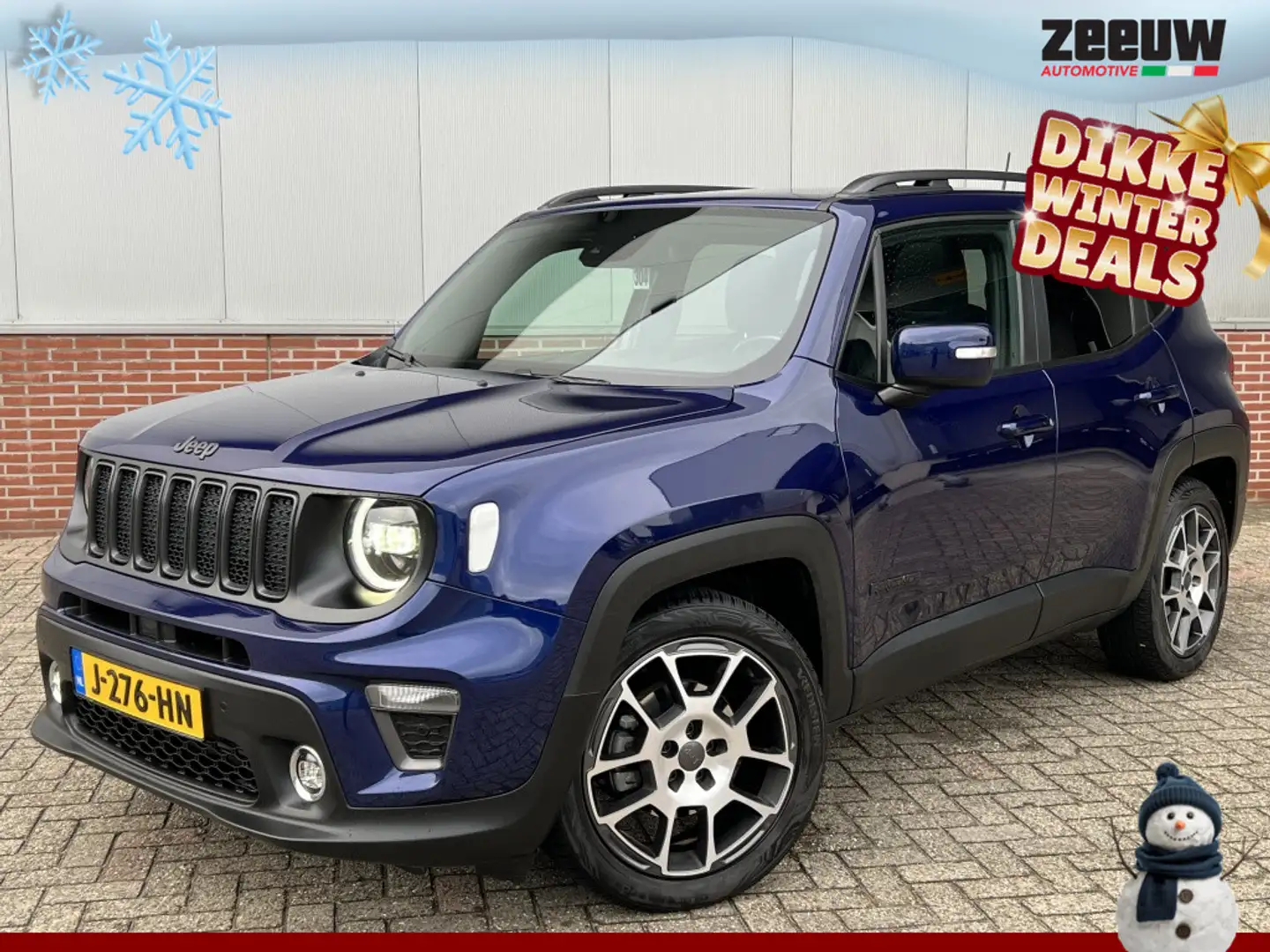 Jeep Renegade 1.3 Turbo 150 PK S | Pano | Leder | Trekhaak | LED Blau - 1