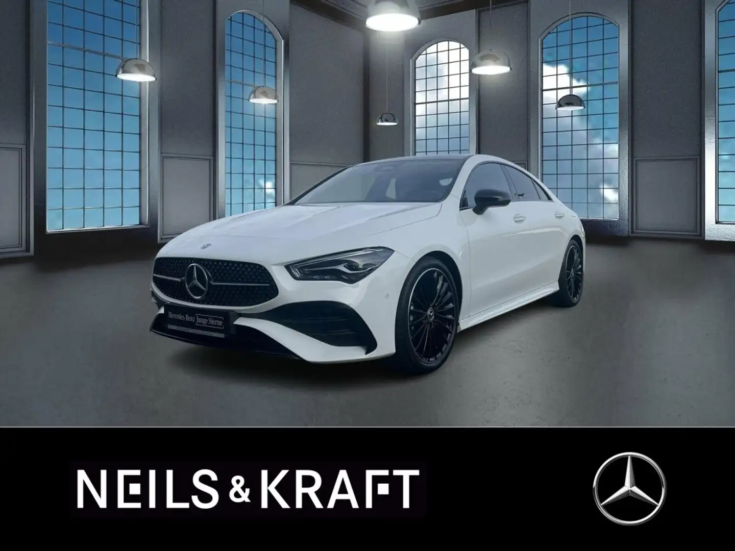 Mercedes-Benz CLA 180 Coupé AMG+NIGHT+AMBIENTE+PANO+KAM+LED Weiß - 1