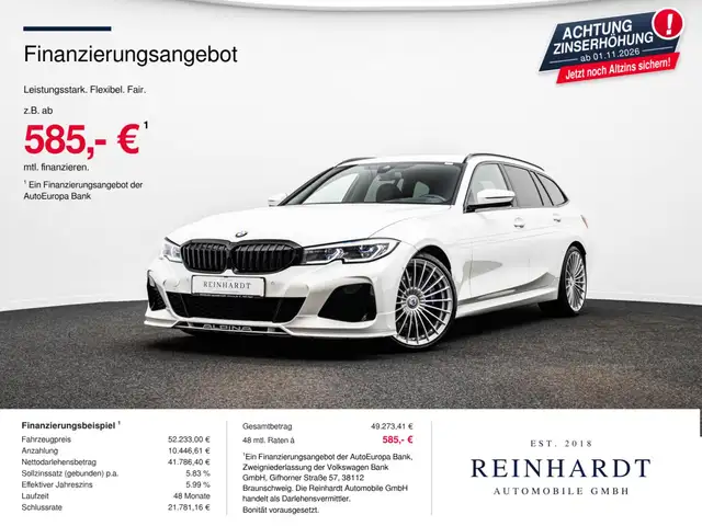 Alpina D3 ALPINA D3 TOURING SHADOW/20Z./LASER/HuD/KAMERA
