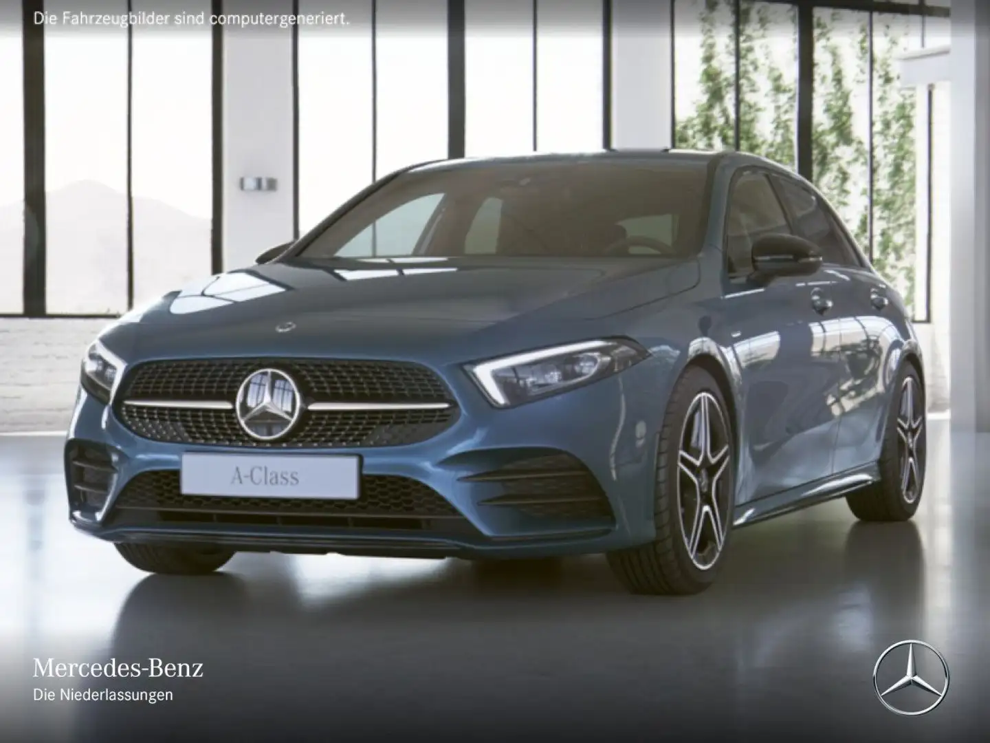 Mercedes-Benz A 180 EDITION 2020+AMG+NIGHT+MULTIBEAM+BURMESTER Blau - 2