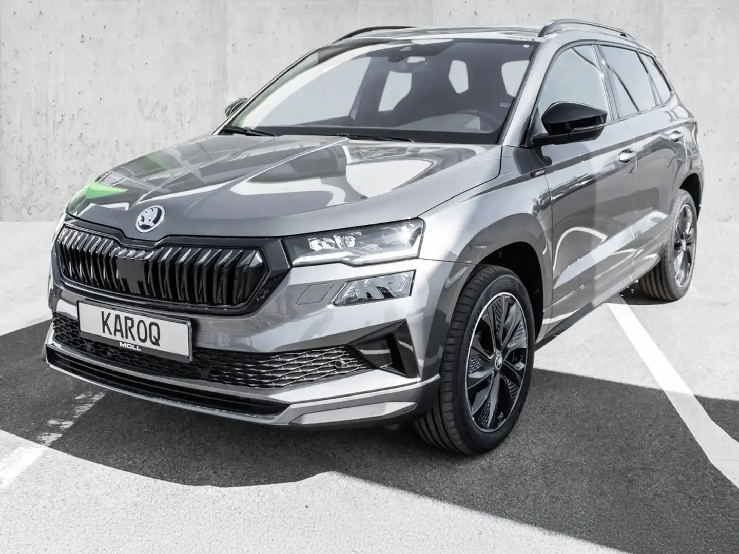 Skoda Karoq 1.5 TSI ACT Sportline NAVI LED LM ACC PDC Gris - 2