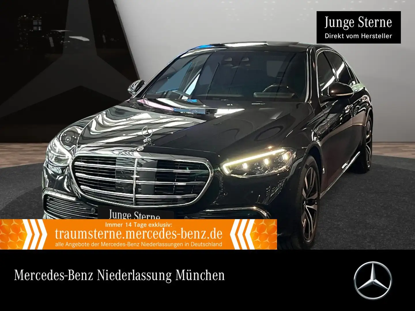 Mercedes-Benz S 500 L 4M PANO+MULTIBEAM+BURMESTER3D+STHZG+19"+TV Negro - 1