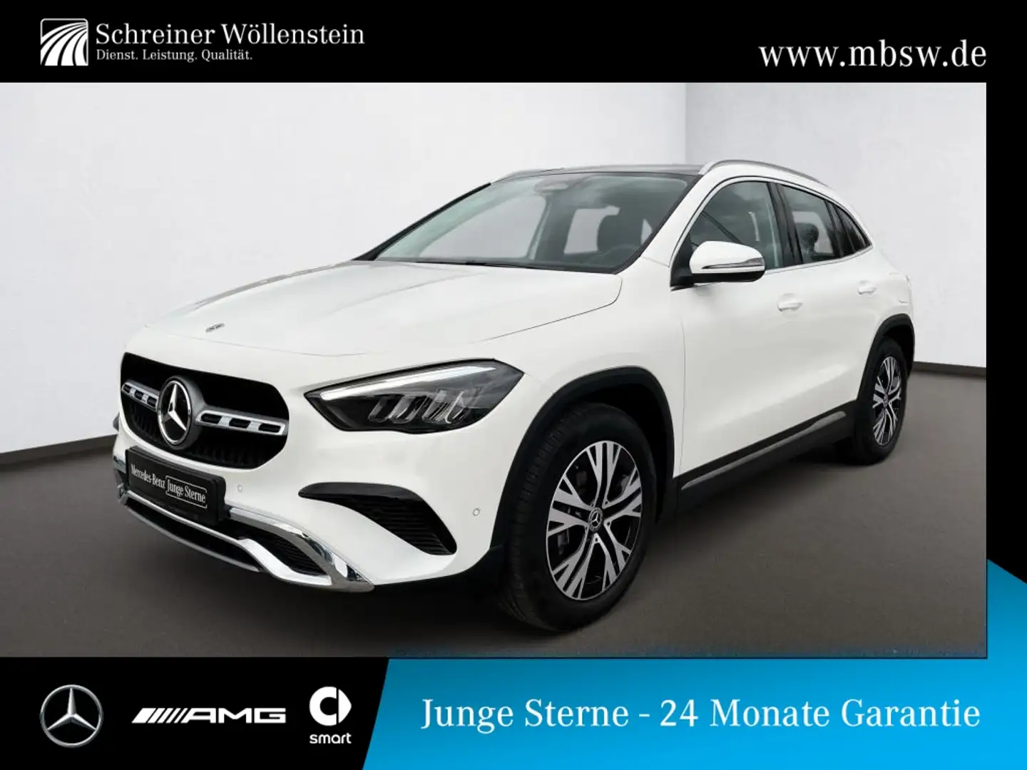 Mercedes-Benz GLA 200 d 4M Progressive-Adv*Pano*AHK*WiP*SmInt Weiß - 1