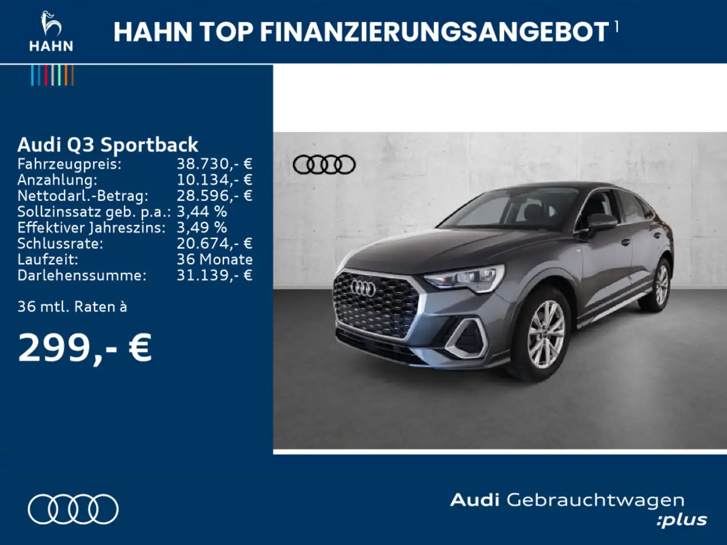 Audi Q3 35TFSI S-Line S-Trc Virtual CAM Sit Grau - 2