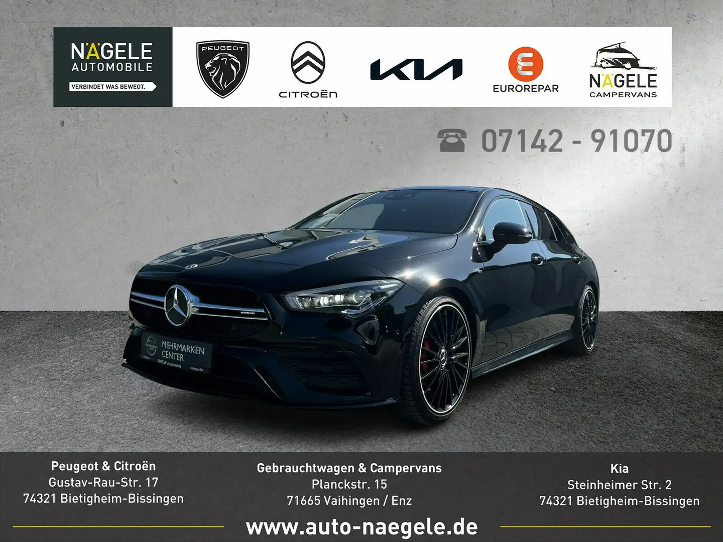 Mercedes-Benz CLA 35 AMG CLA35 AMG SB 4Matic|Night|Burmester|Pano|Ambient Schwarz - 1