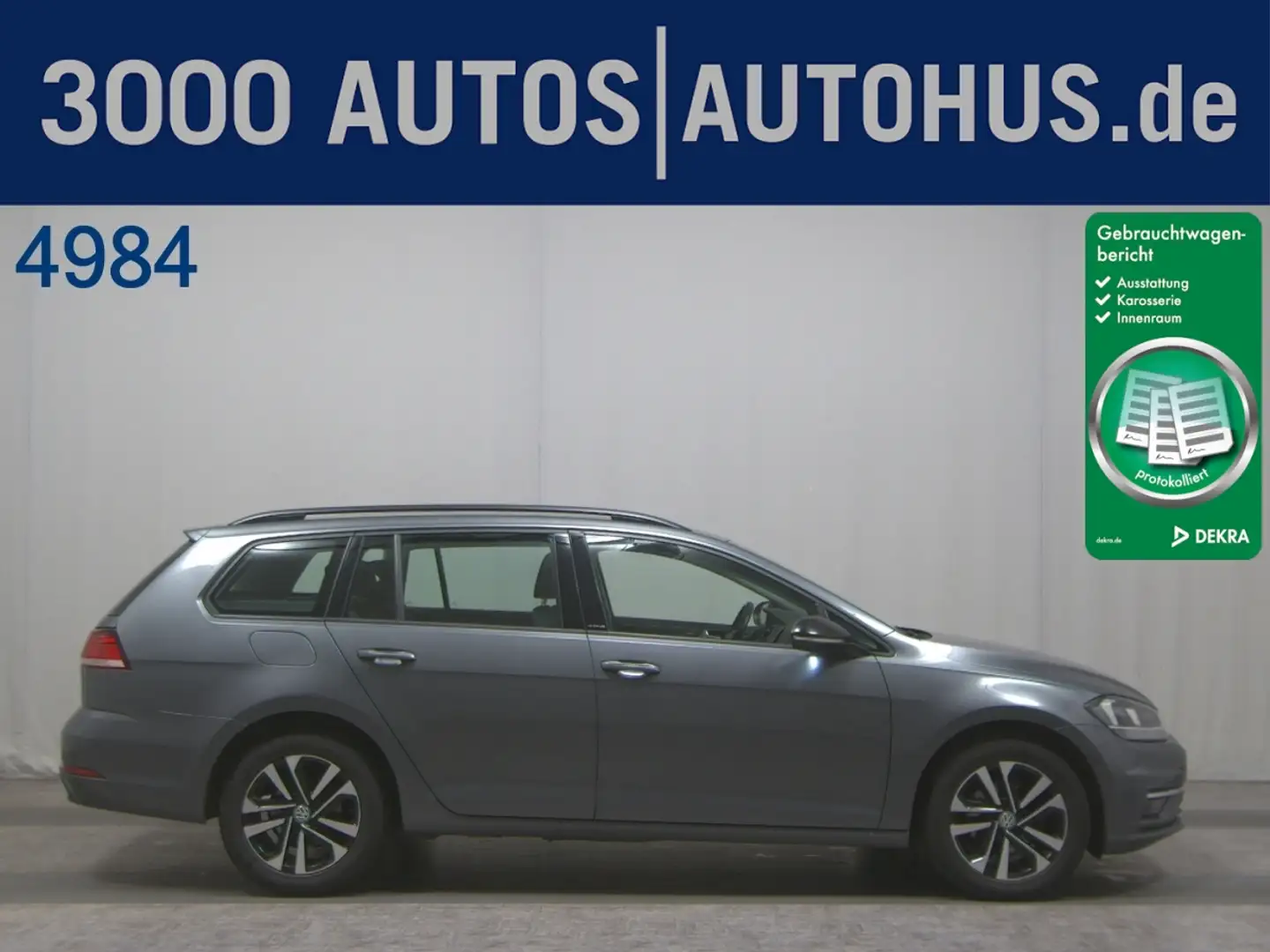 Volkswagen Golf -7 Var. 1.6 TDI IQ.DRIVE AHK LED ACC SHZ Grau - 1