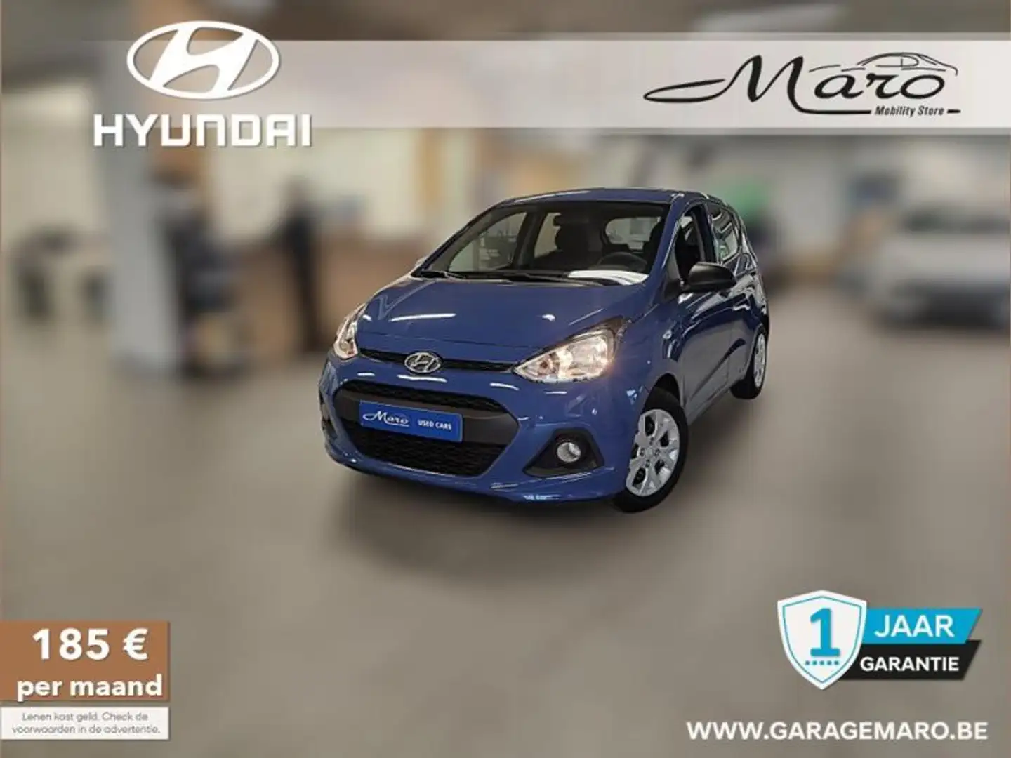 Hyundai i10 1.0i Fun | airco, radio,... | Bleu - 1