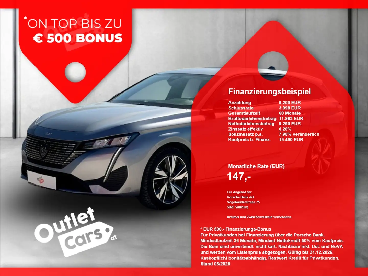 Peugeot 308 1.5 BlueHDi 130 SW Allure CARPLAY+LED+LEDER Grau - 1