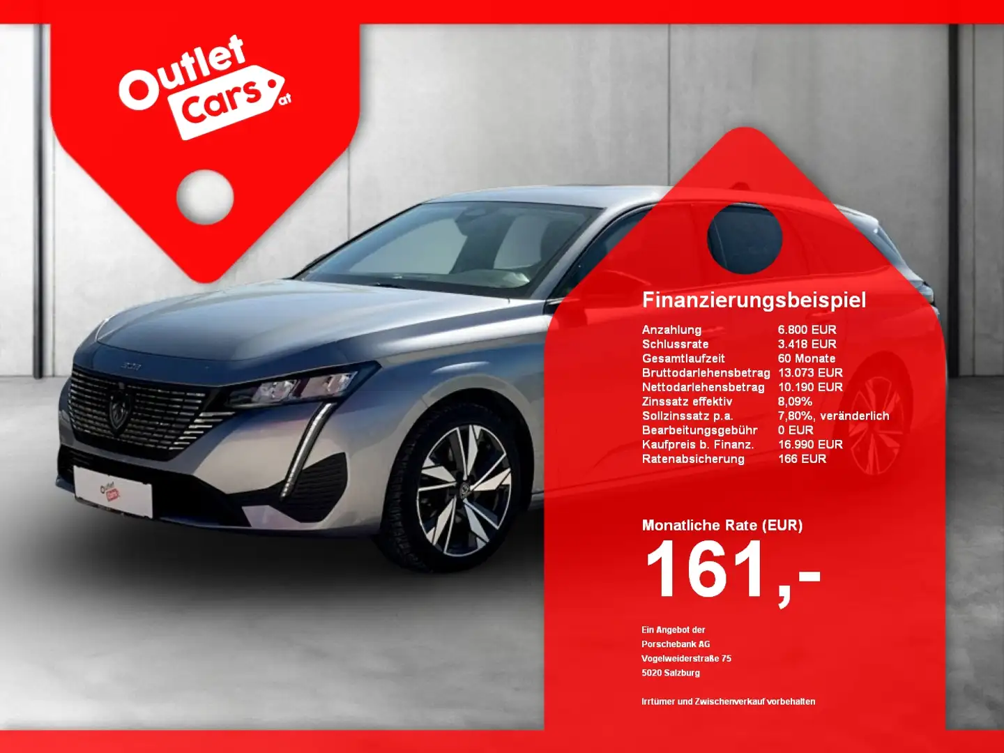 Peugeot 308 1.5 BlueHDi 130 SW Allure CARPLAY+LED+LEDER Grau - 1