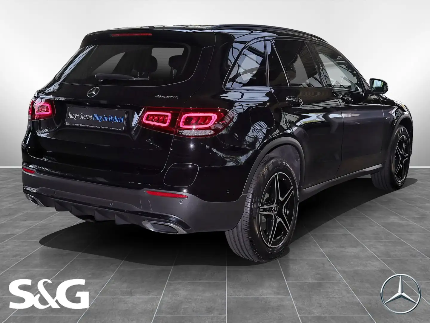 Mercedes-Benz GLC 300 e 4M AMG Chrom+Business+Distro+RüKam+LED Nero - 2