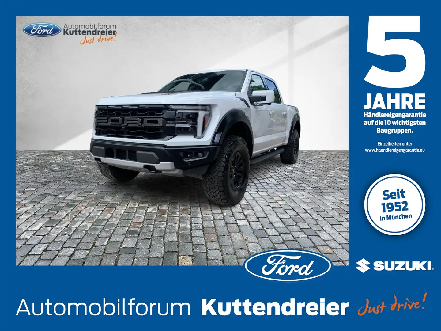 Ford F 150 F150 Raptor 3.5L V6 MY25 Pano*Klap.Auspf.* Blanc - 1