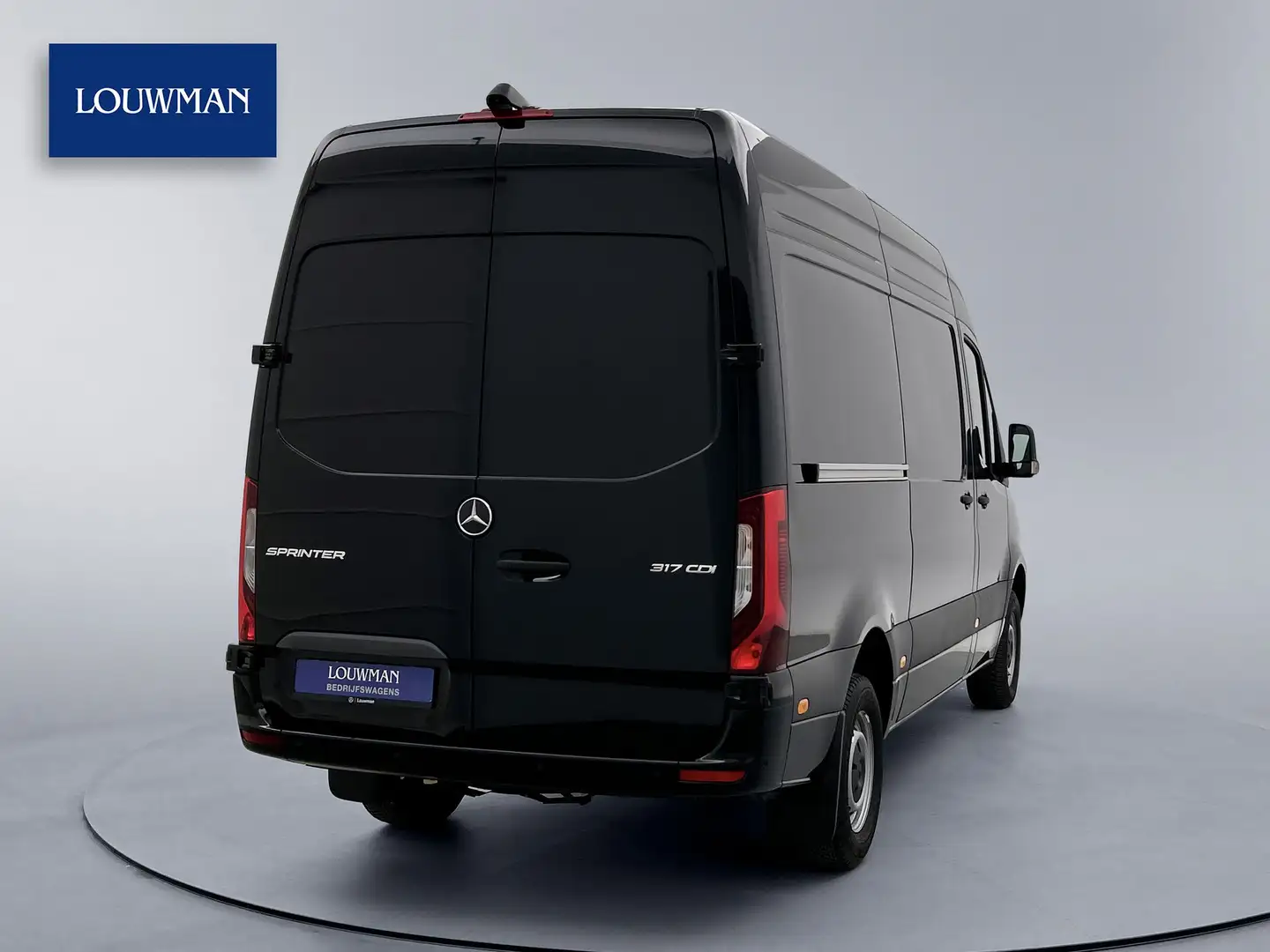 Mercedes-Benz Sprinter 317 1.9 CDI L2H2 3500KG trekgewicht BPM-Vrij Direc Zwart - 2