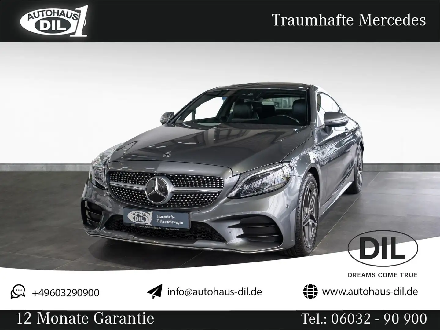 Mercedes-Benz C 300 Coupé 9G-Tronic *AMG*360°-K*MULTIBEAM* Grau - 1