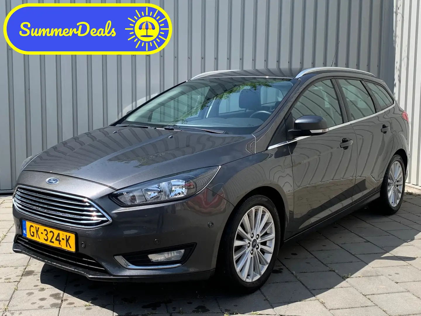 Ford Focus Wagon 1.0 Titanium Edition|Navigatie|Climate Contr Grijs - 1