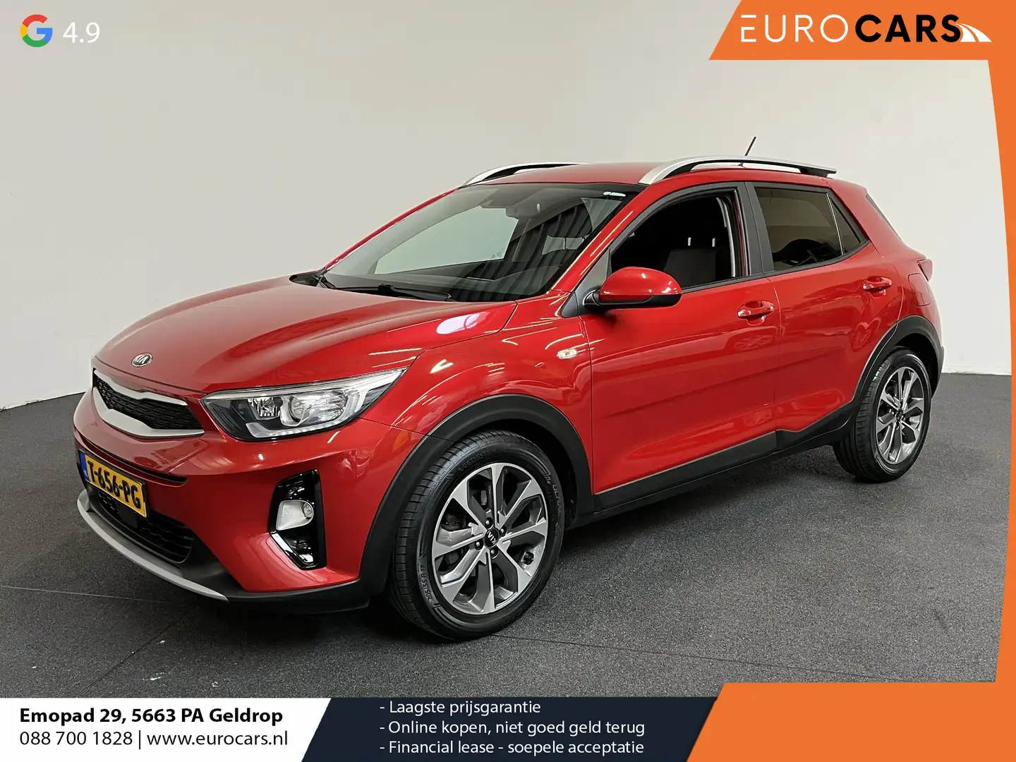 Kia Stonic 1.0 T-GDi 120PK DynamicPlusLine Navigatie Apple Ca Rood - 1