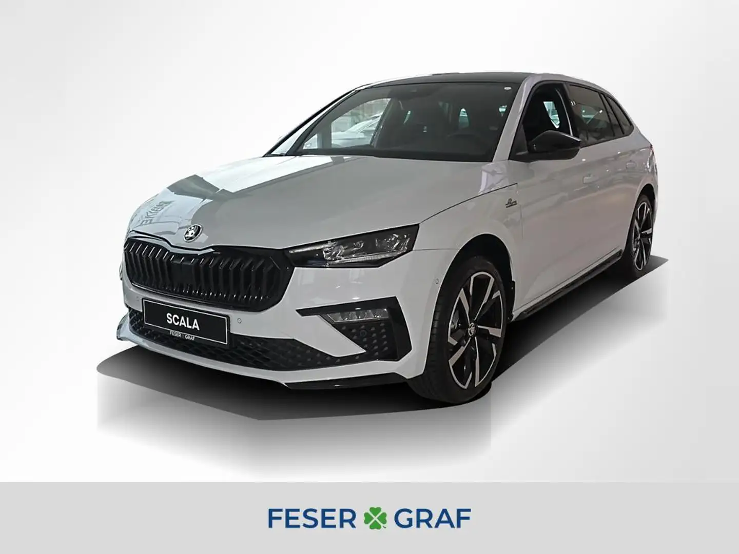 Skoda Scala 1.5 TSI Monte Carlo DSG Kessy Navi RüKa Weiß - 1
